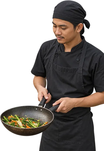 Ilustrasi pekerja Food Service