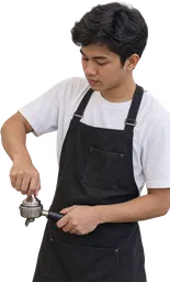 Ilustrasi pekerja Junior Barista