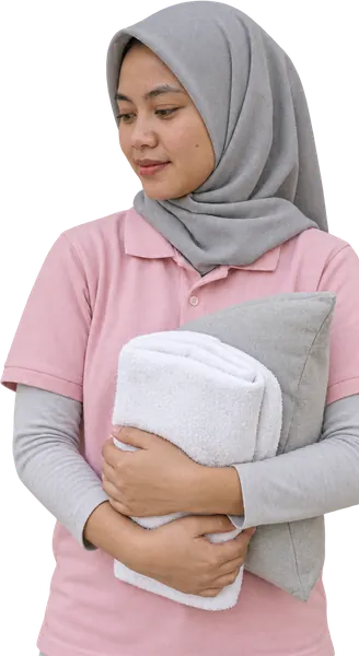 Ilustrasi pekerja Caregiver Panti