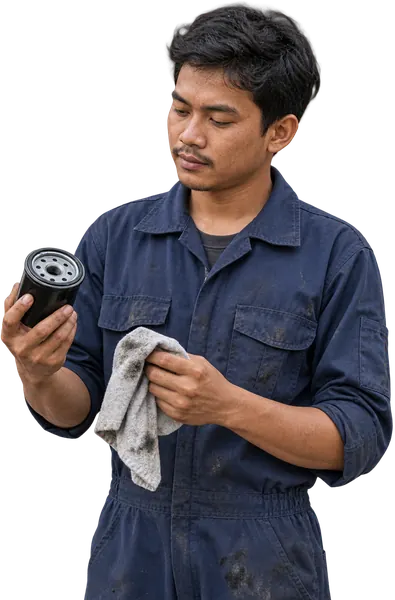 Ilustrasi pekerja Perawatan Otomotif