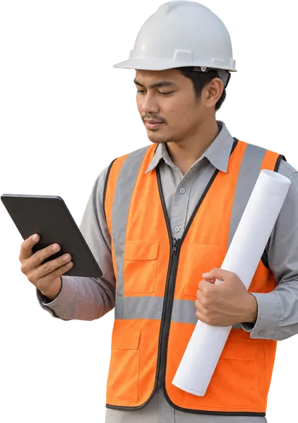 Ilustrasi pekerja Plant Engineer