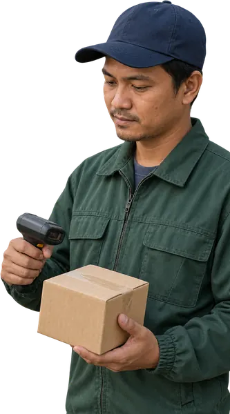 Ilustrasi pekerja Truck Driver