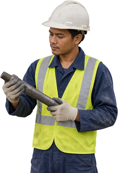 Ilustrasi pekerja Assistant Driller