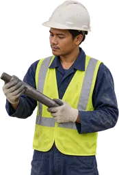 Ilustrasi pekerja Assistant Driller